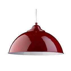 Foto van Klassieke hanglamp - bussandri exclusive - metaal - klassiek - e27 - l: 34cm - voor binnen - woonkamer - eetkamer - rood
