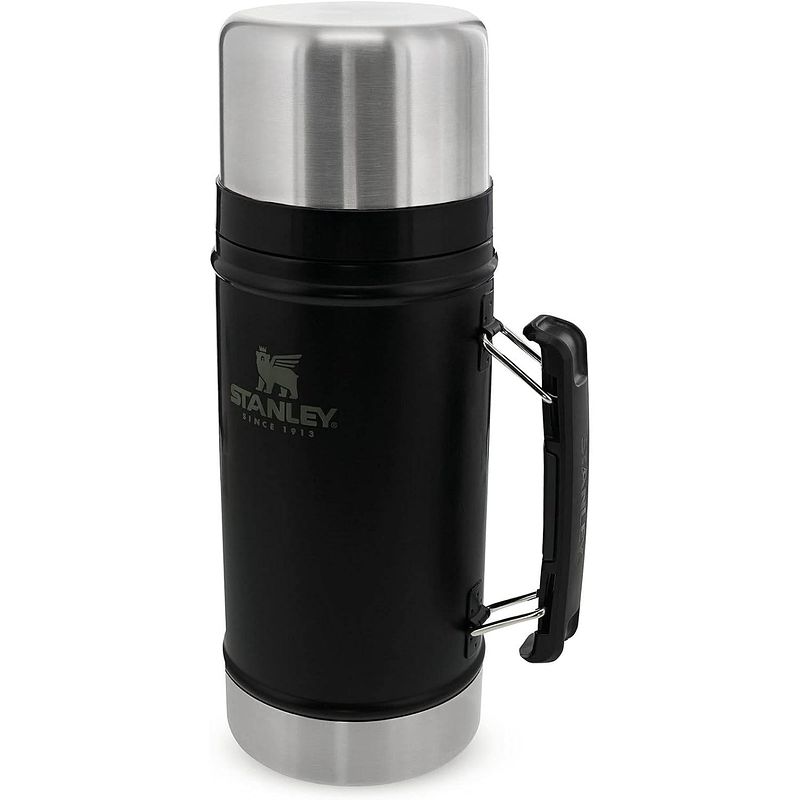 Foto van Stanley food jar 0,94 l mat black pebble