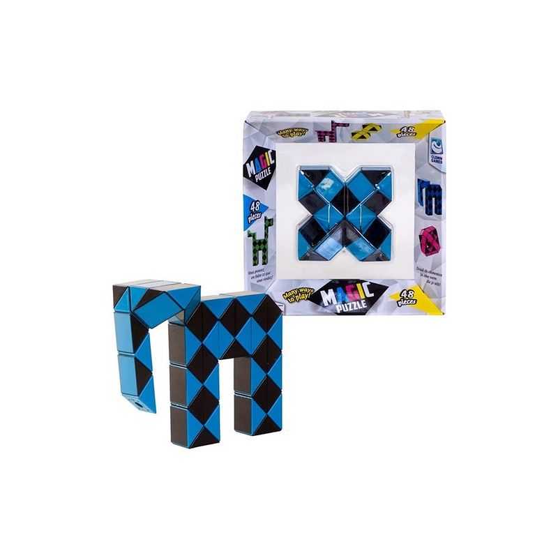 Foto van Clown magic puzzel 48 delig blauw