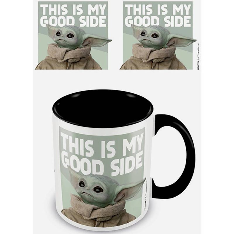 Foto van Mok tasse koloriert baby yoda (good side)