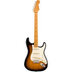 Foto van Fender american vintage ii 1957 stratocaster mn 2-color sunburst elektrische gitaar met koffer