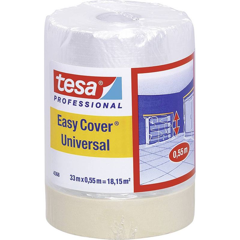 Foto van Tesa 04368-00012-03 afdekfolie tesa easy cover lichtbruin (l x b) 33 m x 55 cm 1 stuk(s)