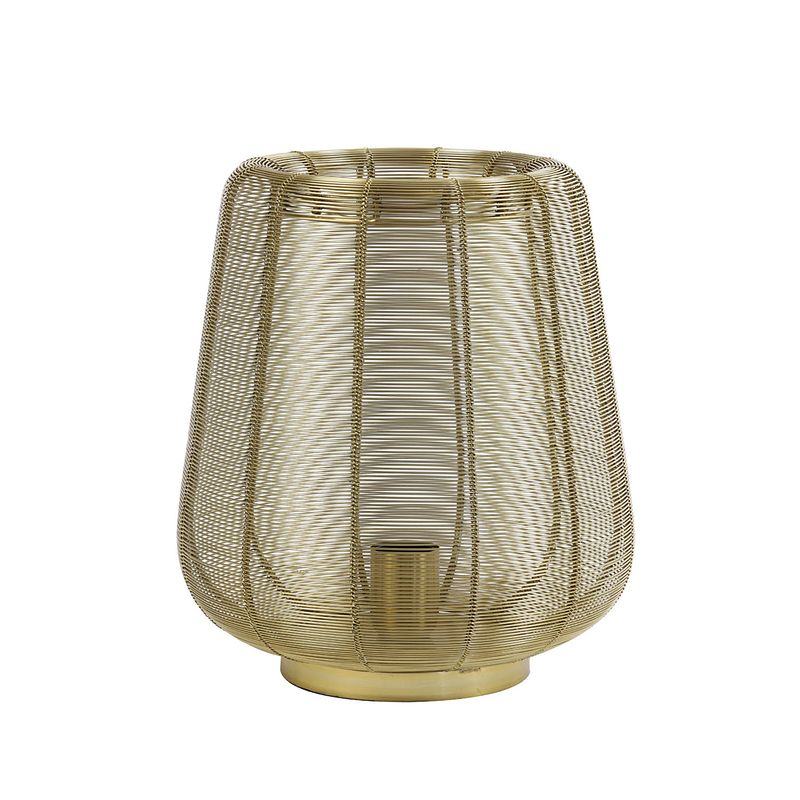 Foto van Light & living - tafellamp adeta - 29x29x31.5cm - goud