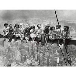 Foto van Bettmann - kids over new york kunstdruk 80x60cm