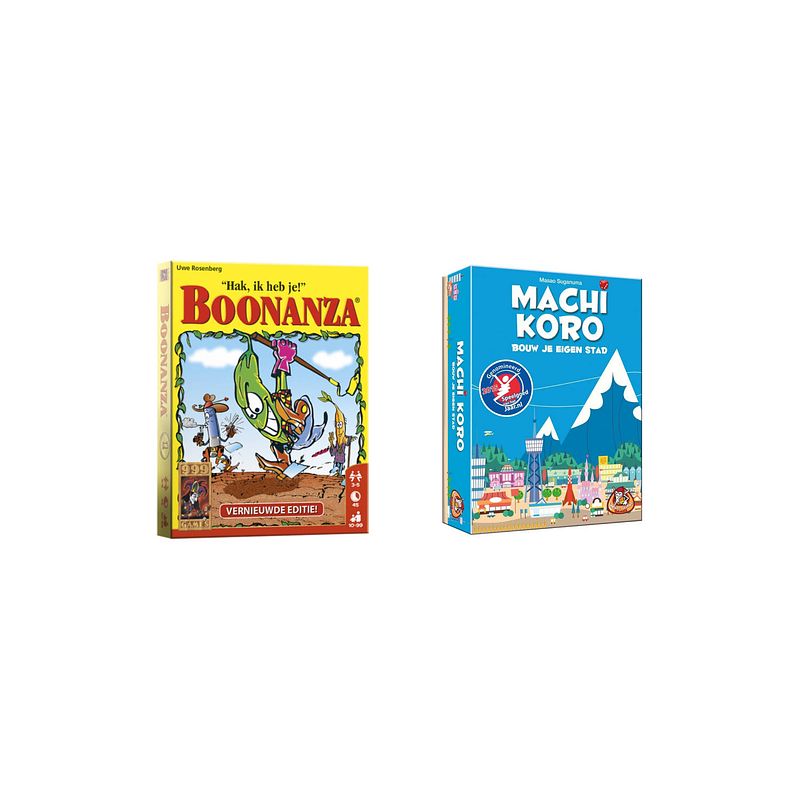 Foto van Spellenbundel - kaartspellen - 2 stuks - boonanza & machi koro basisspel