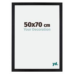 Foto van Fotolijst 50x70cm zwart mat mdf mura