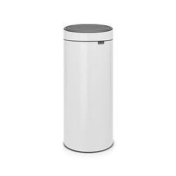 Foto van Brabantia touch bin afvalemmer 30 liter met kunststof binnenemmer - white