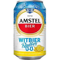 Foto van Amstel witbier radler 0.0 bier blik 330ml bij jumbo