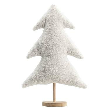 Foto van Kerstboom teddy - wit - 51x30x12 cm - leen bakker