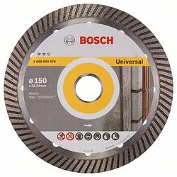 Foto van Bosch accessories 2608602576 bosch diamanten doorslijpschijf diameter 150 mm binnendiameter 22.23 mm 1 stuk(s)