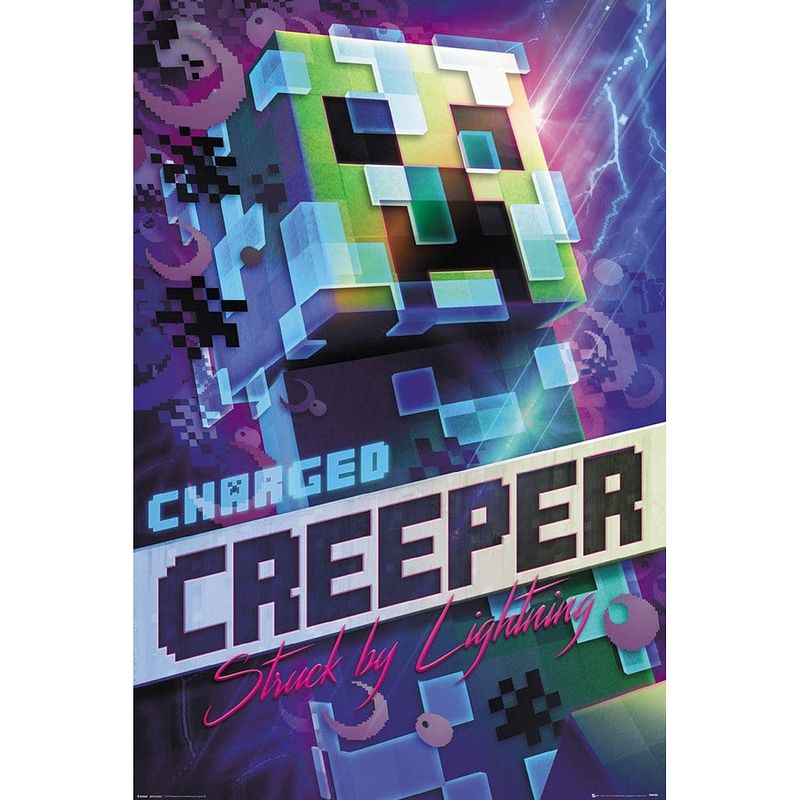Foto van Gbeye minecraft charged creeper poster 61x91,5cm