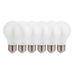 Foto van Proventa energiezuinige led lampen - model melk - grote e27 fitting - voordeelverpakking - 6-pack