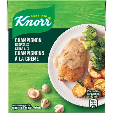 Foto van Knorr saus champignon roomsaus 300ml bij jumbo