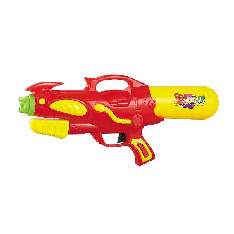 Foto van Waterpistool/waterpistolen rood/geel 50 cm - waterpistolen