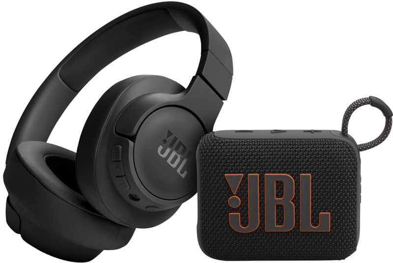 Foto van Jbl tune 720bt + jbl go 4 zwart