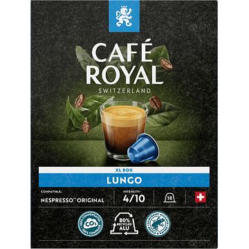 Foto van Cafe royal lungo xl box 18 capsules 95g bij jumbo