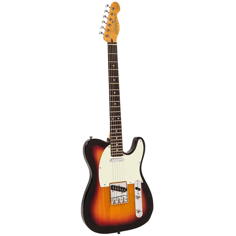 Foto van Vintage v20sb coaster series 3-tone sunburst elektrische gitaar