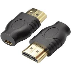 Foto van Speaka professional sp-7869748 hdmi adapter [1x hdmi-stekker - 1x hdmi-bus d micro] zwart