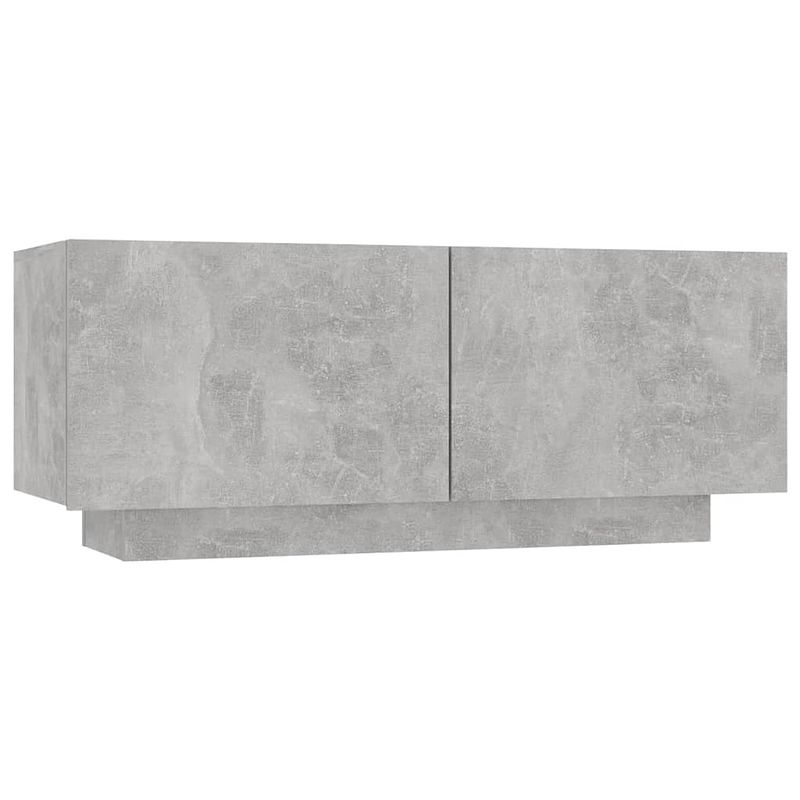 Foto van The living store tv-meubel 100x35x40 cm spaanplaat betongrijs - kast