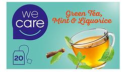 Foto van Wecare afternoon boost tea - groene thee, munt en zoethout