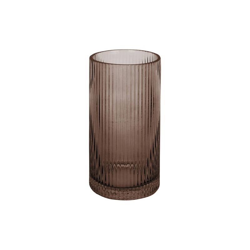 Foto van Present time vase allure straight glass chocolate brown