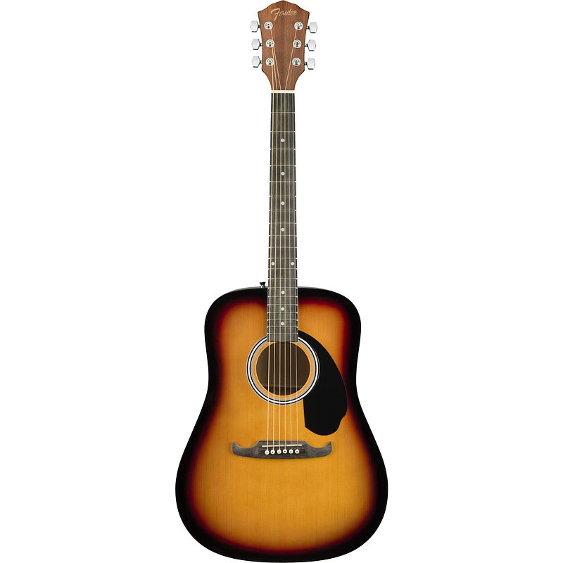 Foto van Fender fa-125 dreadnought sunburst akoestische westerngitaar met gigbag