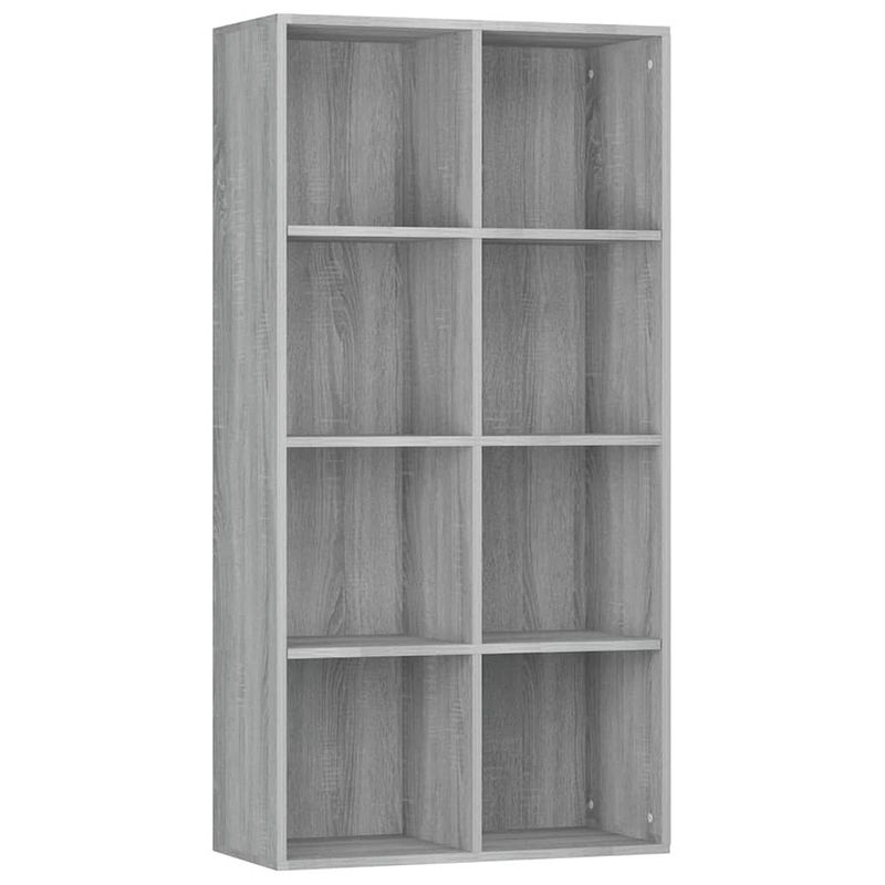 Foto van Vidaxl boekenkast 66x30x130 cm bewerkt hout sonoma grijs