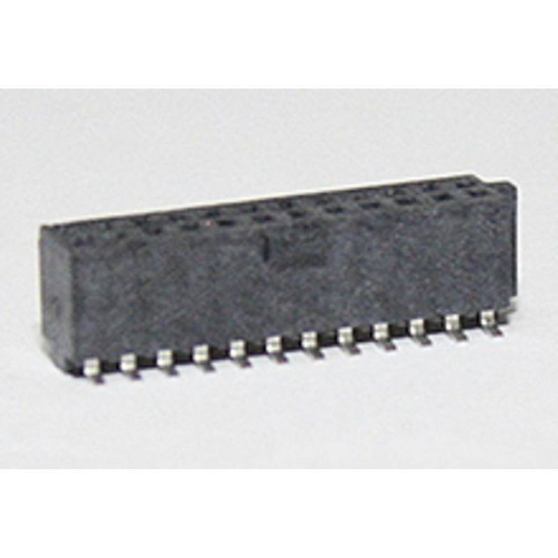 Foto van Molex 781202407 female header, inbouw (standaard) totaal aantal polen: 24 rastermaat: 1.27 mm inhoud: 1 stuk(s) tube