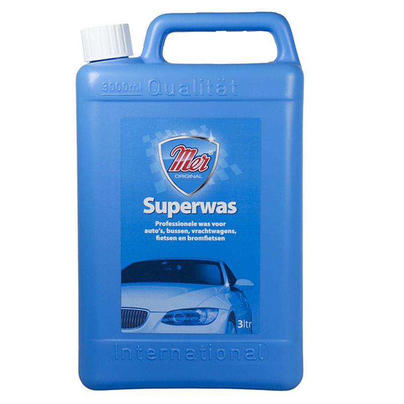 Foto van Mer autowax superwax 3 liter blauw