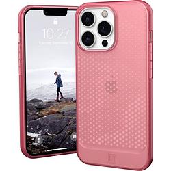 Foto van Urban armor gear lucent case backcover apple iphone 13 pro roze, transparant