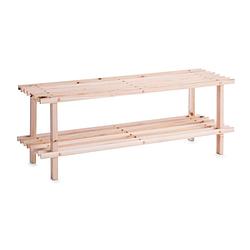 Foto van Zeller - shoe rack, 2 tiers, fir wood