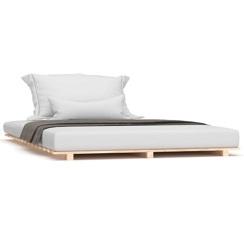 Foto van The living store houten bedframe - massief grenenhout - 200 x 120 x 5 cm - stabiel en stevig