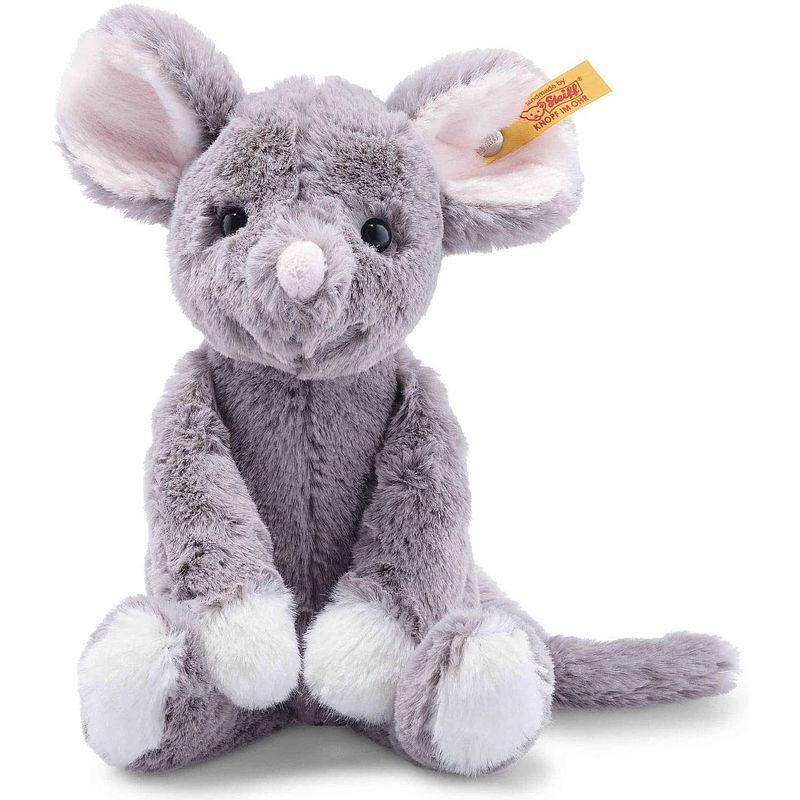 Foto van Steiff knuffel soft cuddly friends muis mia, grijs