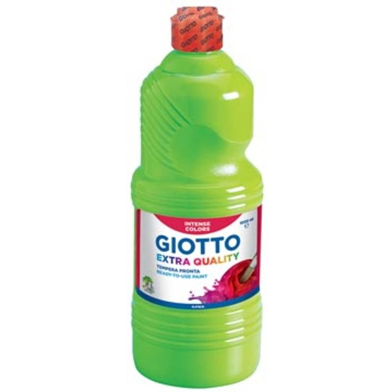 Foto van Giotto extra quality plakkaatverf, fles van 1000 ml, lentegroen