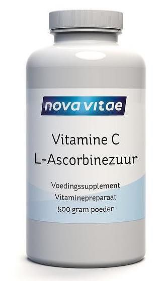 Foto van Nova vitae vitamine c ascorbinezuur 500gr