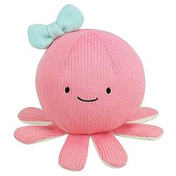 Foto van Jemini knuffel tricotou octopus 22 cm polyester roze