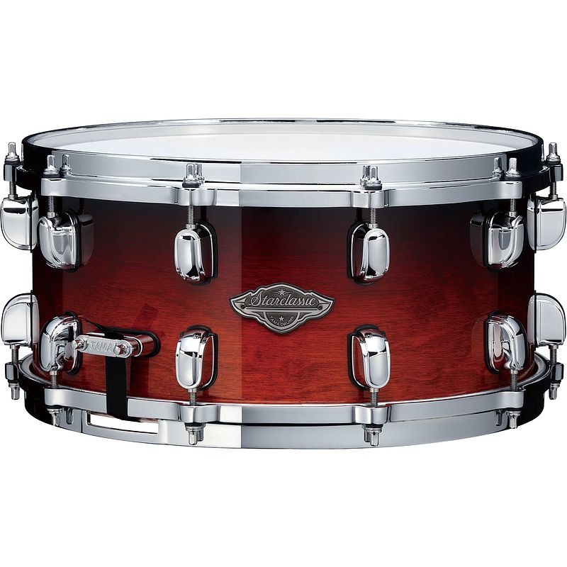 Foto van Tama starclassic performer dark cherry fade snaredrum 14 x 6.5 inch