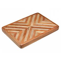 Foto van Snijplank, hout, 38 x 28 x 4 cm - kitchencraft serenity