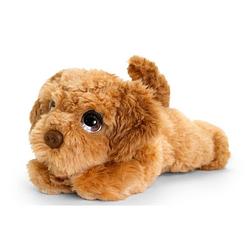 Foto van Keel toys pluche bruine cockapoo honden knuffel 25 cm - knuffel huisdieren