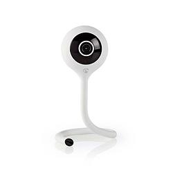 Foto van Nedis wifi smart ip camera | climate sensor | full hd 1080p slimme deurbel wit