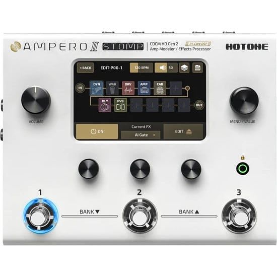 Foto van Hotone ampero ii stomp amp modeler / effects processor