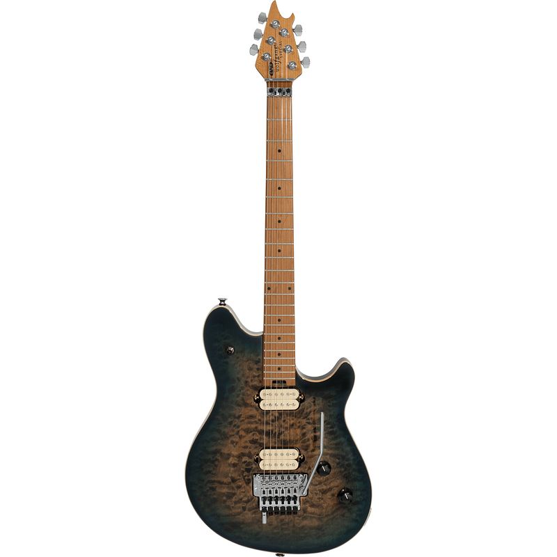 Foto van Evh wolfgang special qm indigo burst mn elektrische gitaar