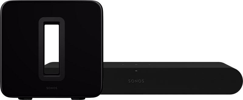 Foto van Sonos ray zwart + sub g3