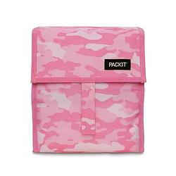 Foto van Pack it - koeltas lunch pink camo - polyester - roze