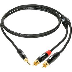 Foto van Klotz ky7-300 minilink pro y-kabel 3.5mm - 2x rca 3 m