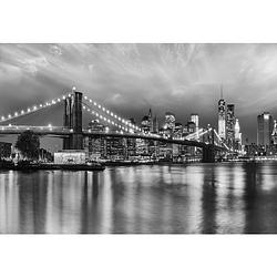 Foto van Komar brooklyn bw papier fotobehang 368x254cm 8-delen