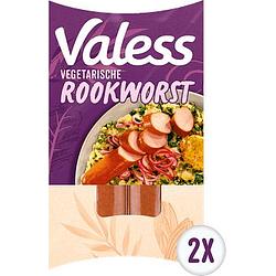 Foto van 2 voor € 4,00 | valess rookworst vegetarisch 2 x 80g aanbieding bij jumbo