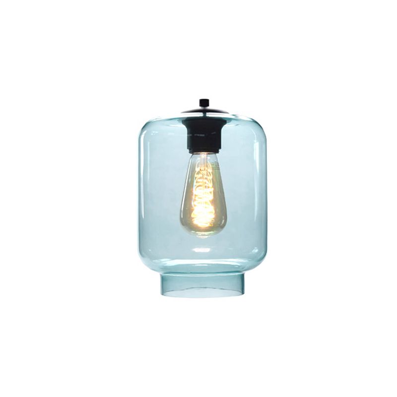 Foto van Light & design - hanglamp - modern - glas - blauw - voor binnen - woonkamer - eetkamer - slaapkamer - hal