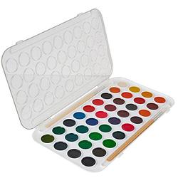 Foto van Hobby/knutsel waterverf/aquarel 36 kleuren voor kids - hobbyverf