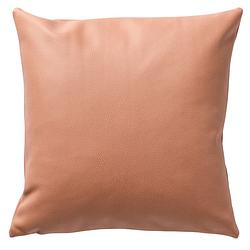 Foto van Dutch decor - jared - sierkussen 45x45 cm - leerlook - stoere effen kleur - cork - roze